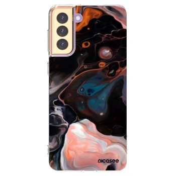 Picasee silikonska prozirna maskica za Samsung Galaxy S21+ 5G G996F - Cream