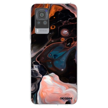 Picasee silikonska prozirna maskica za Vivo X60 Pro 5G - Cream