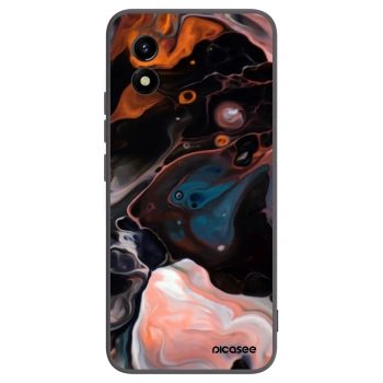 Picasee crna silikonska maskica za Vivo Y01 - Cream