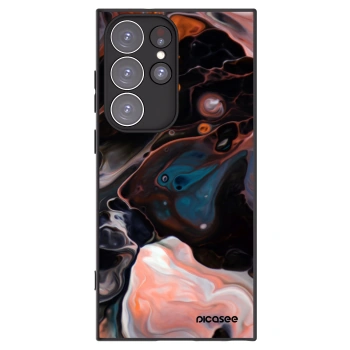 Picasee crna silikonska maskica za Samsung Galaxy S23 Ultra 5G - Cream