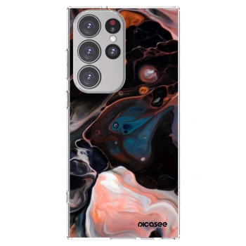 Picasee silikonska prozirna maskica za Samsung Galaxy S23 Ultra 5G - Cream