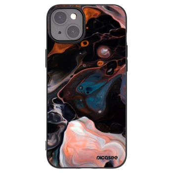Picasee crna silikonska maskica za Apple iPhone 15 Plus - Cream
