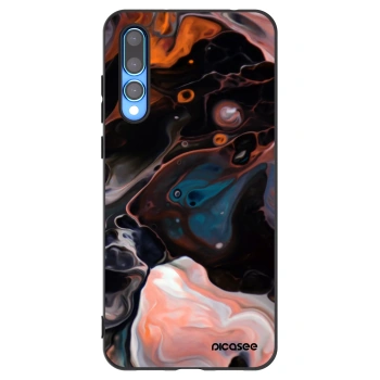 Picasee crna silikonska maskica za Huawei P20 Pro - Cream