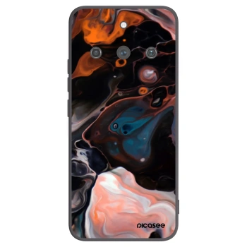 Picasee crna silikonska maskica za Realme 11 Pro+ - Cream