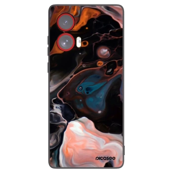 Picasee crna silikonska maskica za Motorola Edge 50 Fusion - Cream