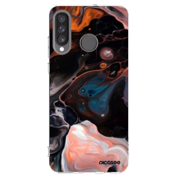 Picasee silikonska prozirna maskica za Huawei P30 Lite - Cream