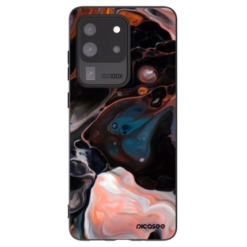 Picasee crna silikonska maskica za Samsung Galaxy S20 Ultra 5G G988F - Cream