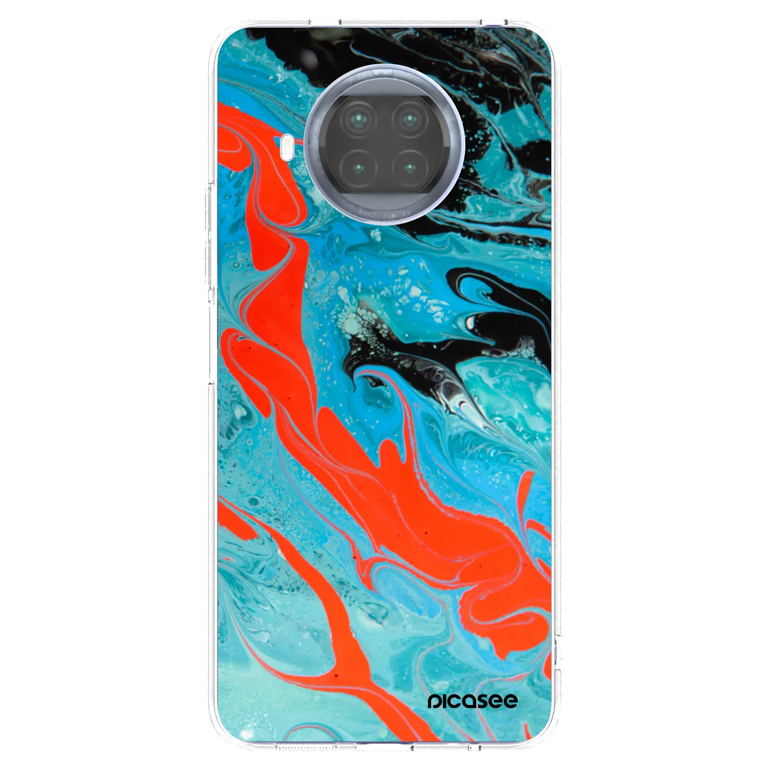Picasee silikonska prozirna maskica za Xiaomi Mi 10T Lite - Blue Magma