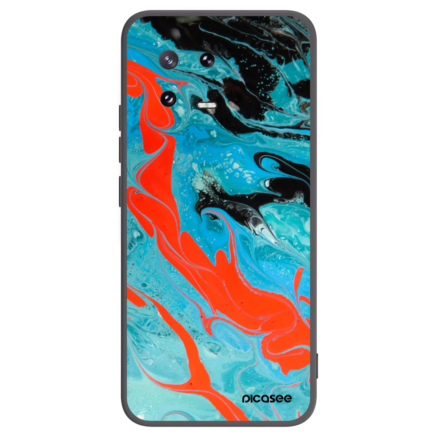 Picasee crna silikonska maskica za Xiaomi 13 Pro - Blue Magma