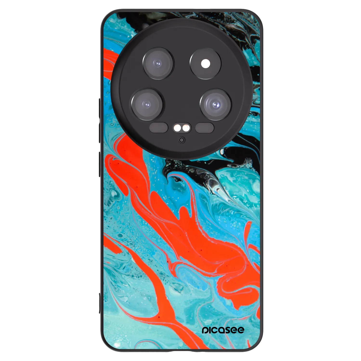 Picasee crna silikonska maskica za Xiaomi 14 Ultra - Blue Magma
