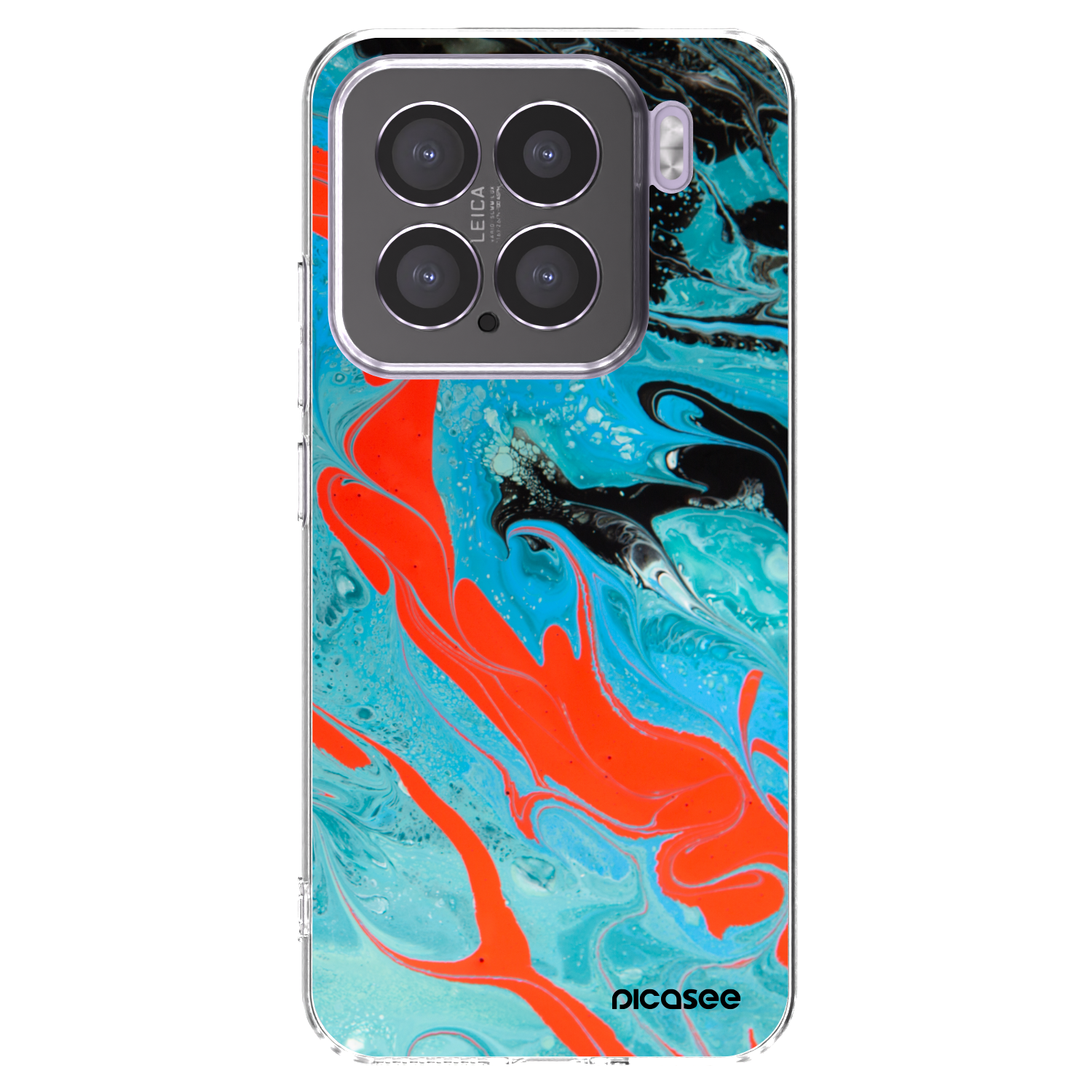 Picasee silikonska prozirna maskica za Xiaomi 15 - Blue Magma