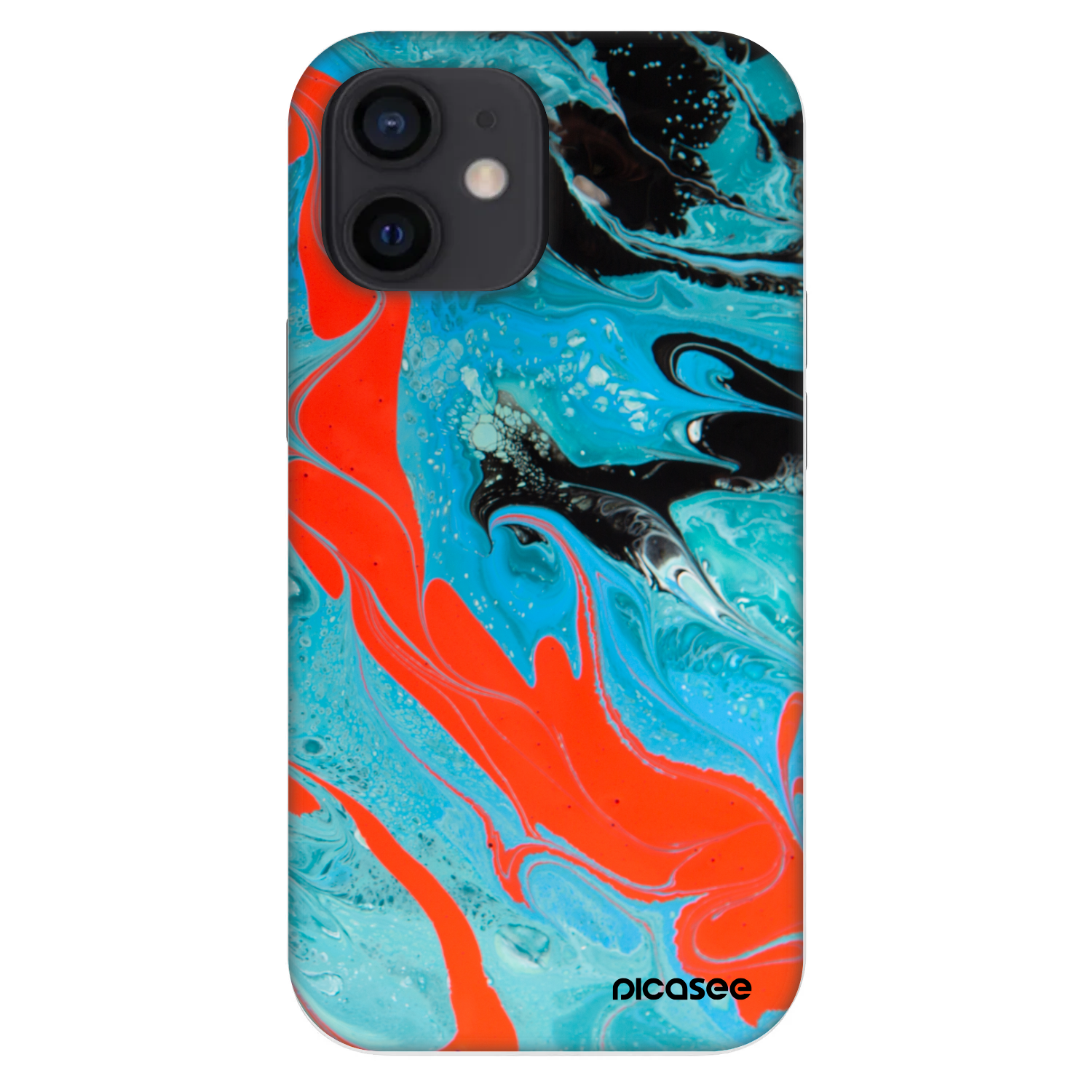 Picasee Fashion Case za Apple iPhone 12 mini - Blue Magma