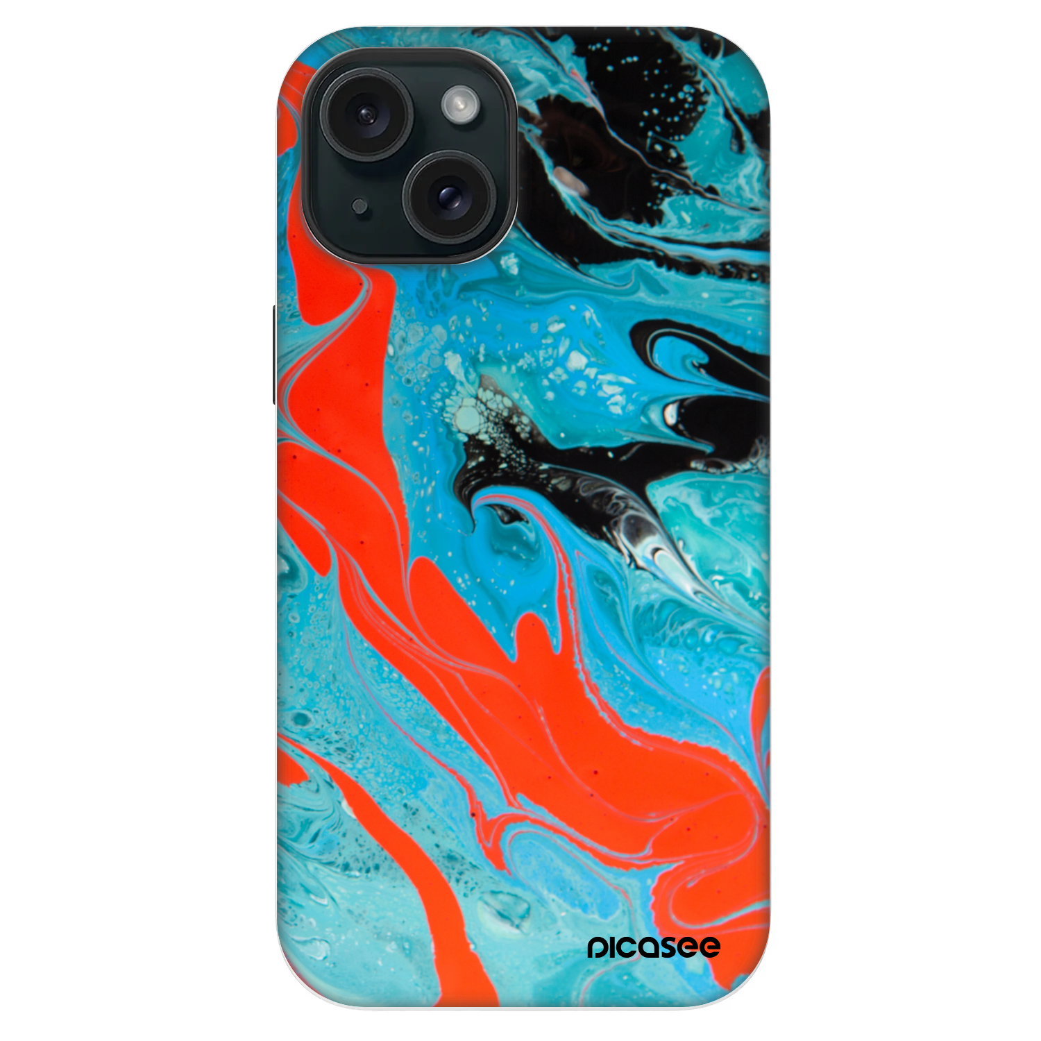 Picasee Fashion Case MagSafe za Apple iPhone 14 - Blue Magma