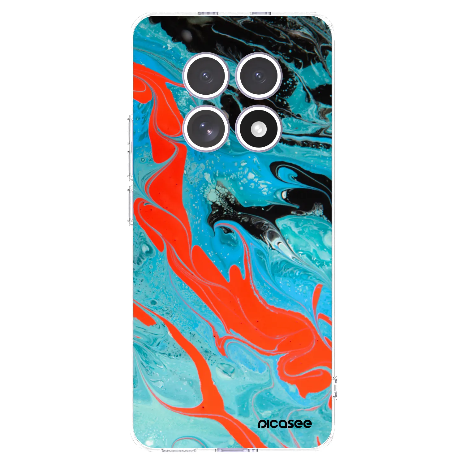 Picasee silikonska prozirna maskica za Xiaomi Redmi Note 15 - Blue Magma