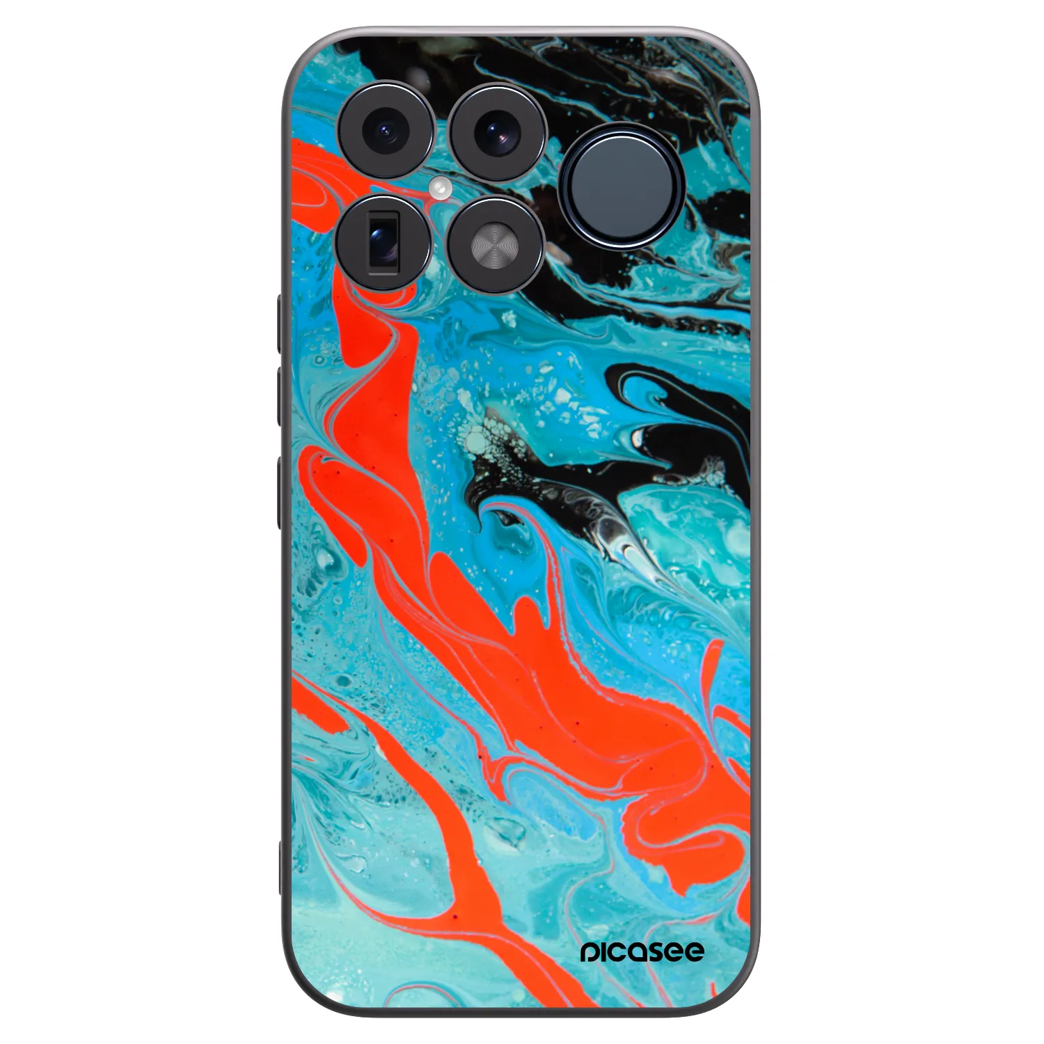Picasee crna silikonska maskica za Xiaomi Poco F8 Ultra - Blue Magma