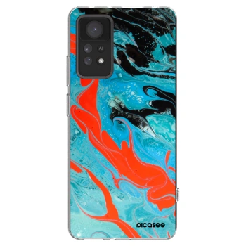 Picasee silikonska prozirna maskica za Xiaomi Redmi Note 11 Pro 5G - Blue Magma