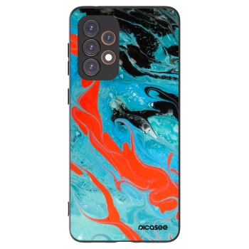 Picasee crna silikonska maskica za Samsung Galaxy A33 5G A336 - Blue Magma
