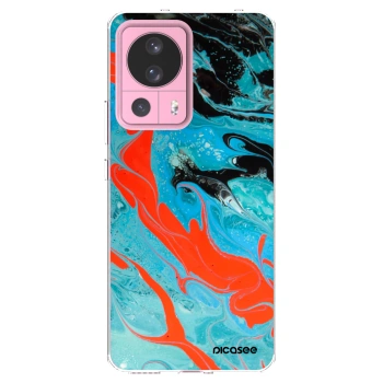 Picasee silikonska prozirna maskica za Xiaomi 13 Lite - Blue Magma
