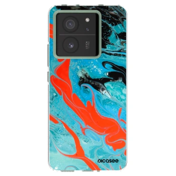 Picasee silikonska prozirna maskica za Xiaomi 13T - Blue Magma