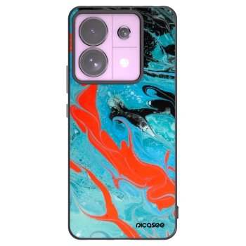 Picasee crna silikonska maskica za Xiaomi Redmi Note 13 Pro 5G - Blue Magma