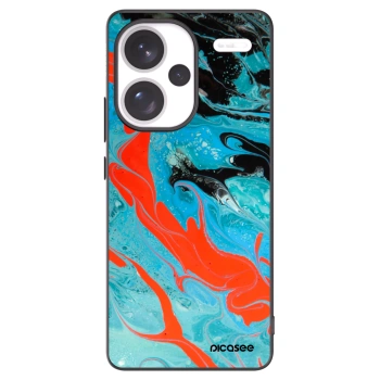 Picasee crna silikonska maskica za Xiaomi Redmi Note 13 Pro+ 5G - Blue Magma