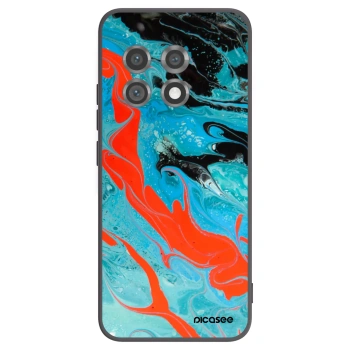 Picasee crna silikonska maskica za OnePlus 11 5G - Blue Magma