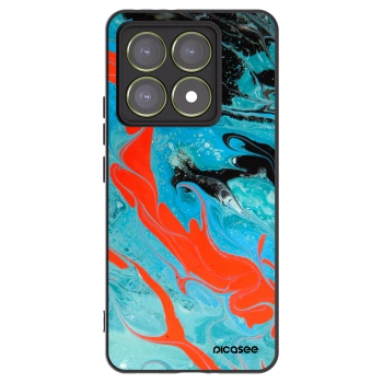 Picasee crna silikonska maskica za Xiaomi 14T - Blue Magma