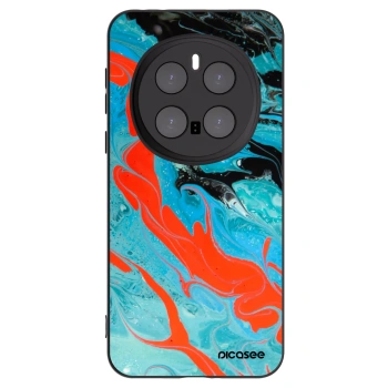 Picasee crna silikonska maskica za Honor Magic7 Pro 5G - Blue Magma