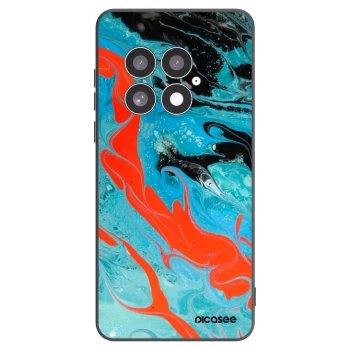 Picasee crna silikonska maskica za OnePlus 13 5G - Blue Magma