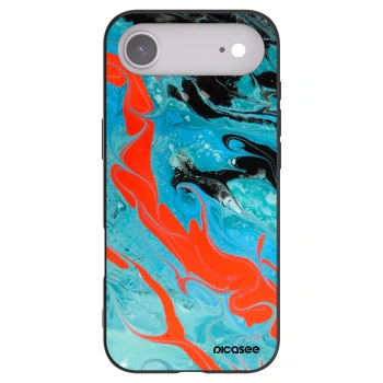 Picasee crna silikonska maskica za Apple iPhone Air - Blue Magma
