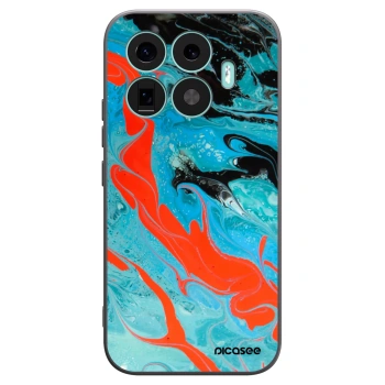 Picasee crna silikonska maskica za Xiaomi 17T - Blue Magma