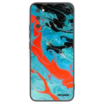 Picasee crna silikonska maskica za Samsung Galaxy S20 G980F - Blue Magma