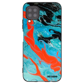 Picasee crna silikonska maskica za Huawei P40 Lite - Blue Magma