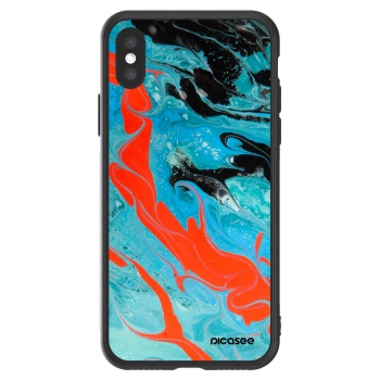 Picasee ULTIMATE CASE za Apple iPhone X/XS - Blue Magma