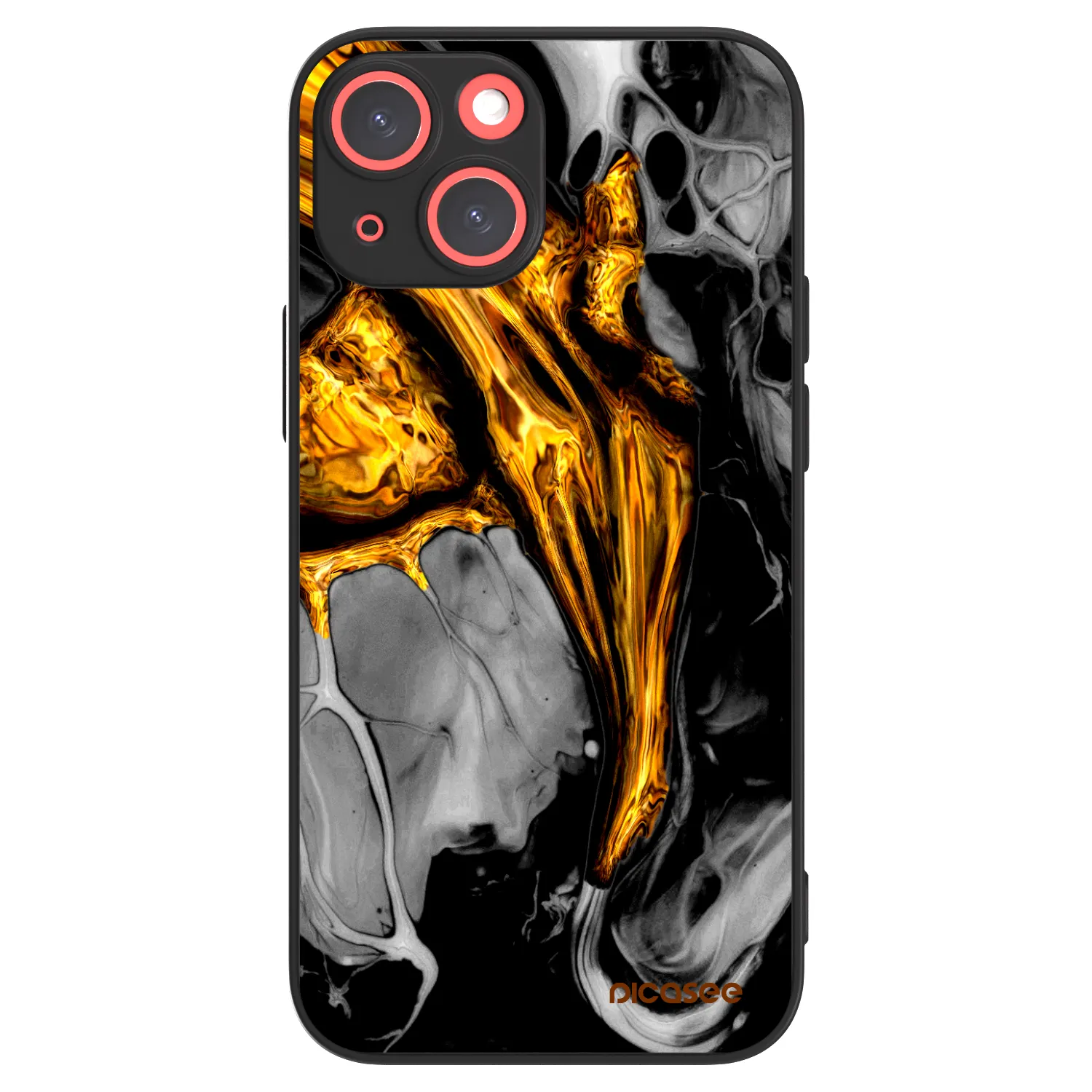 Picasee ULTIMATE CASE za Apple iPhone 13 mini - Black Gold