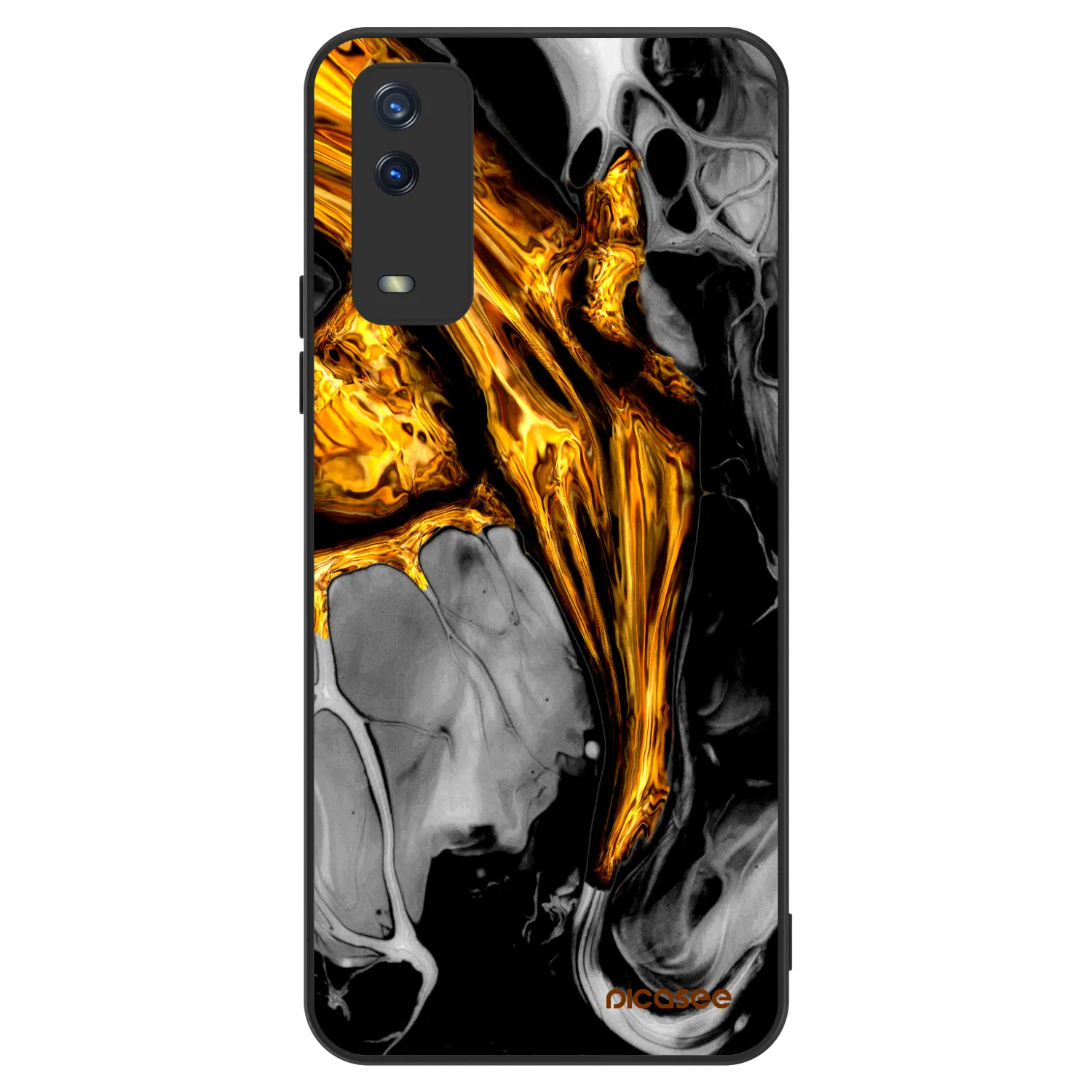 Picasee ULTIMATE CASE za Vivo Y11s - Black Gold