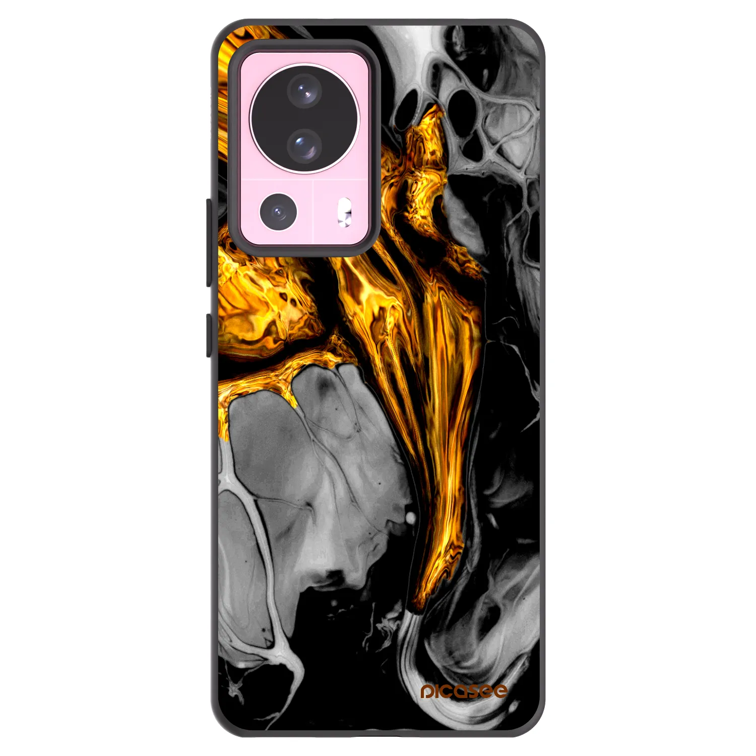Picasee crna silikonska maskica za Xiaomi 13 Lite - Black Gold
