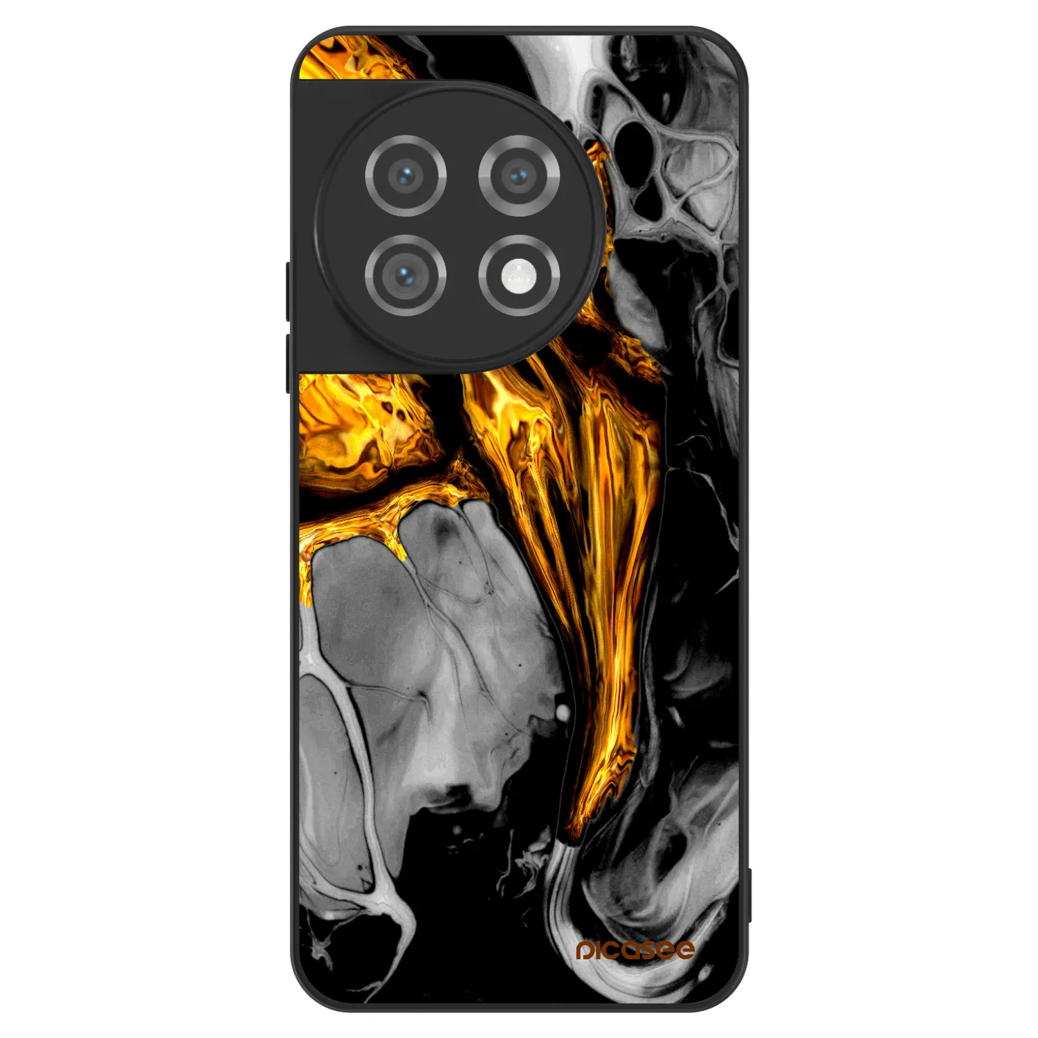 Picasee ULTIMATE CASE za OnePlus 11 5G - Black Gold