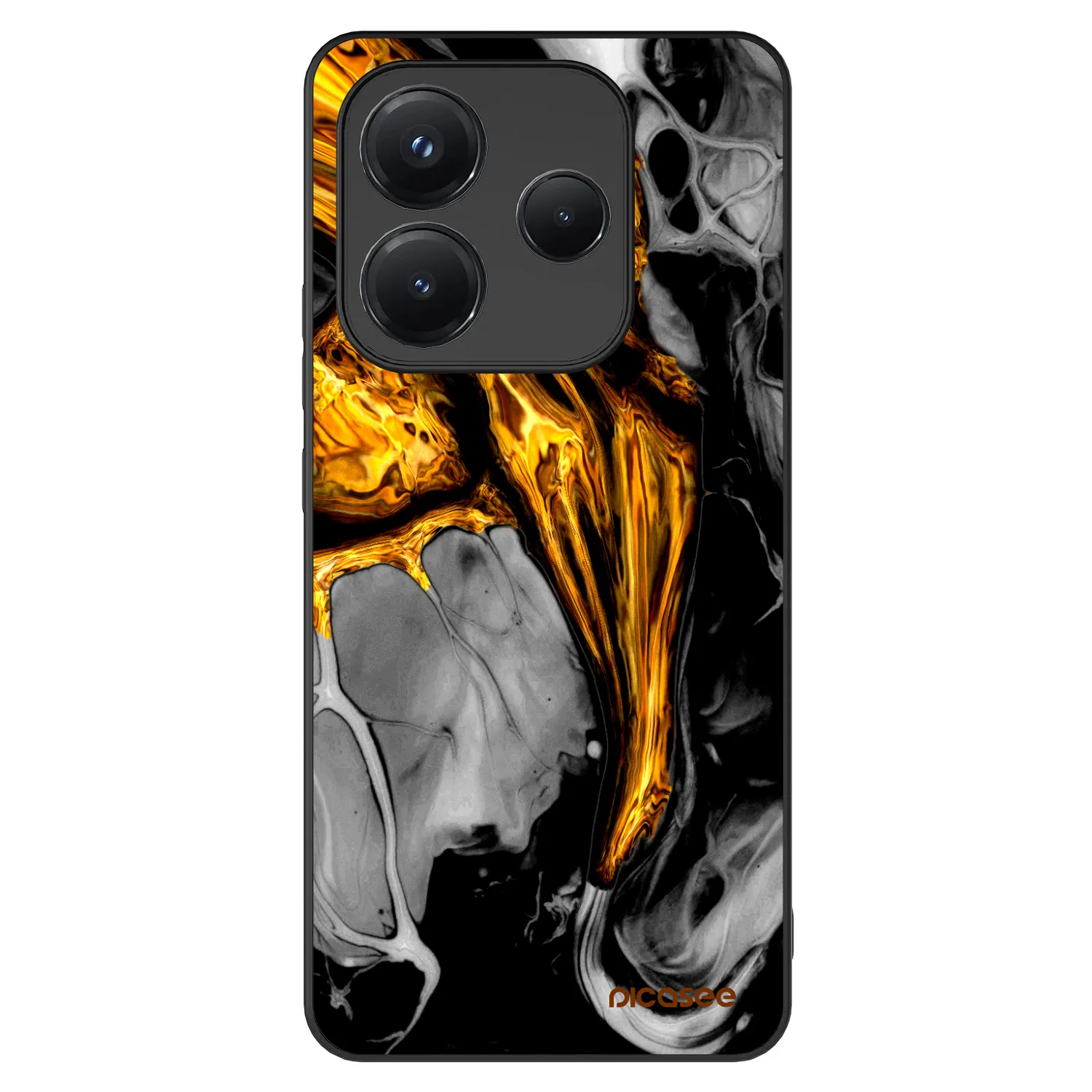 Picasee ULTIMATE CASE za Xiaomi Redmi Note 14 5G - Black Gold