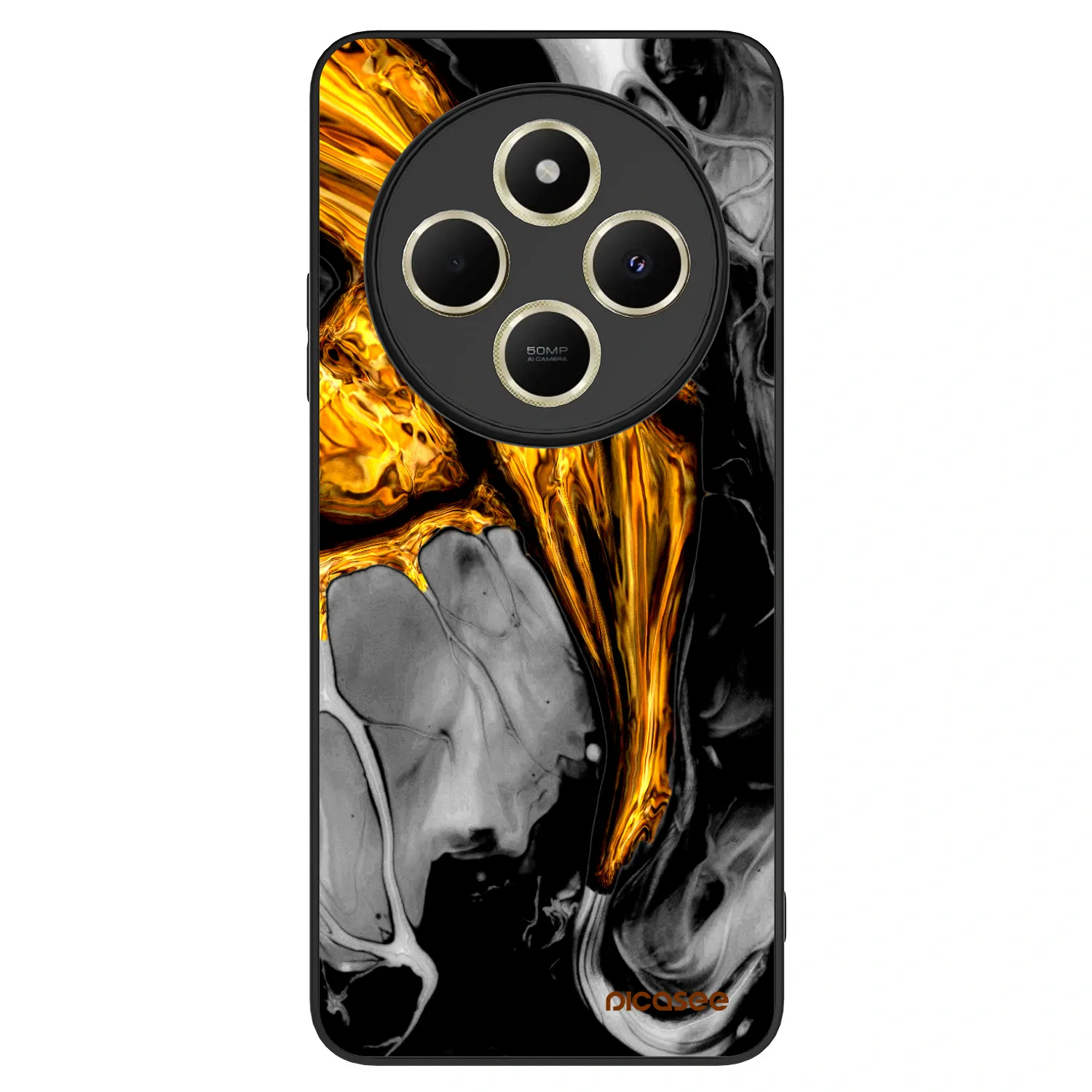 Picasee ULTIMATE CASE za Xiaomi Redmi 14C - Black Gold