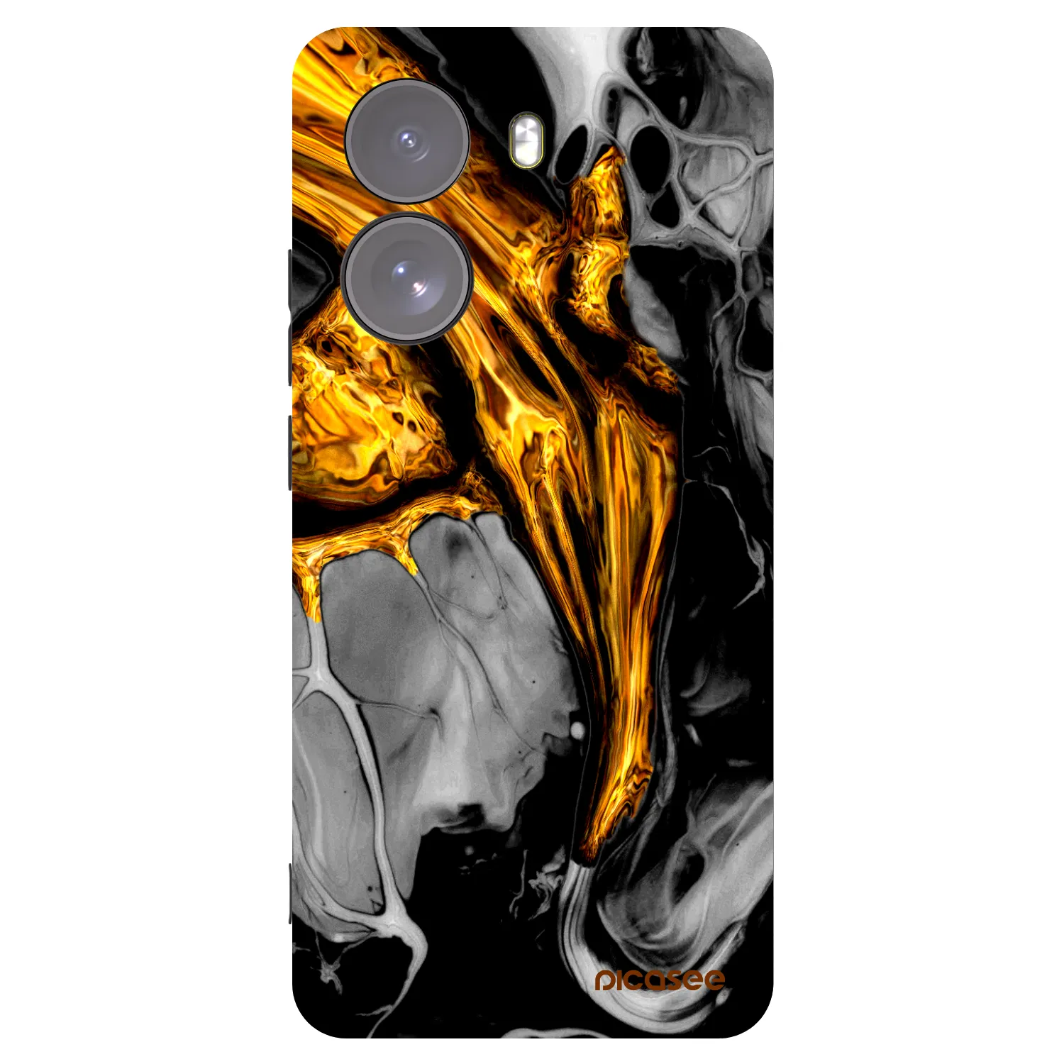Picasee crna silikonska maskica za Xiaomi Poco X7 - Black Gold