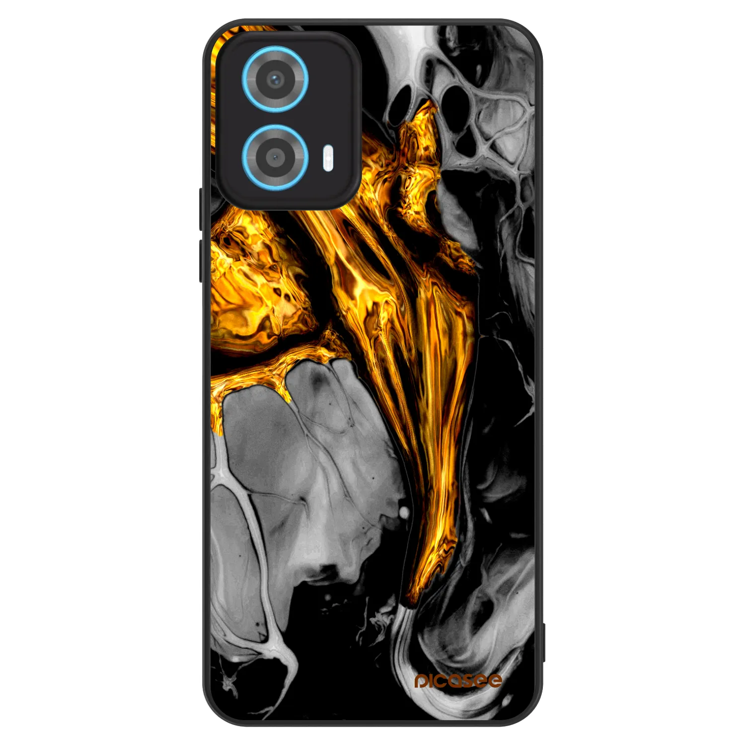 Picasee ULTIMATE CASE za Motorola Moto G34 5G - Black Gold