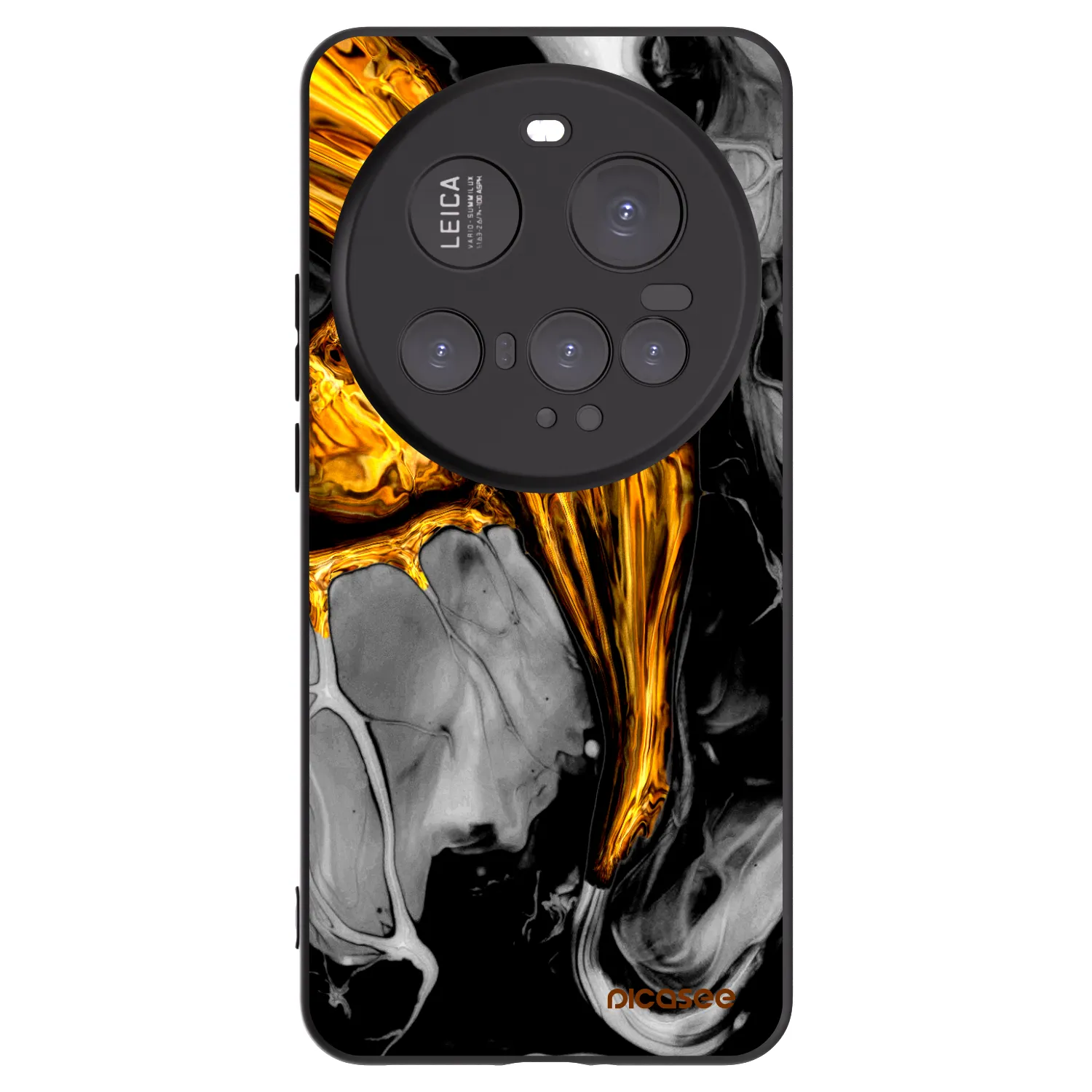 Picasee crna silikonska maskica za Xiaomi 15 Ultra - Black Gold