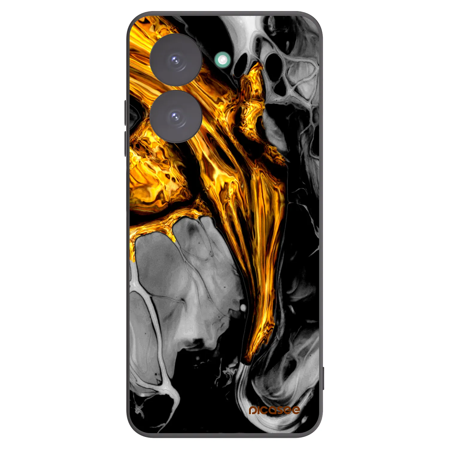 Picasee crna silikonska maskica za Xiaomi Redmi A5 - Black Gold