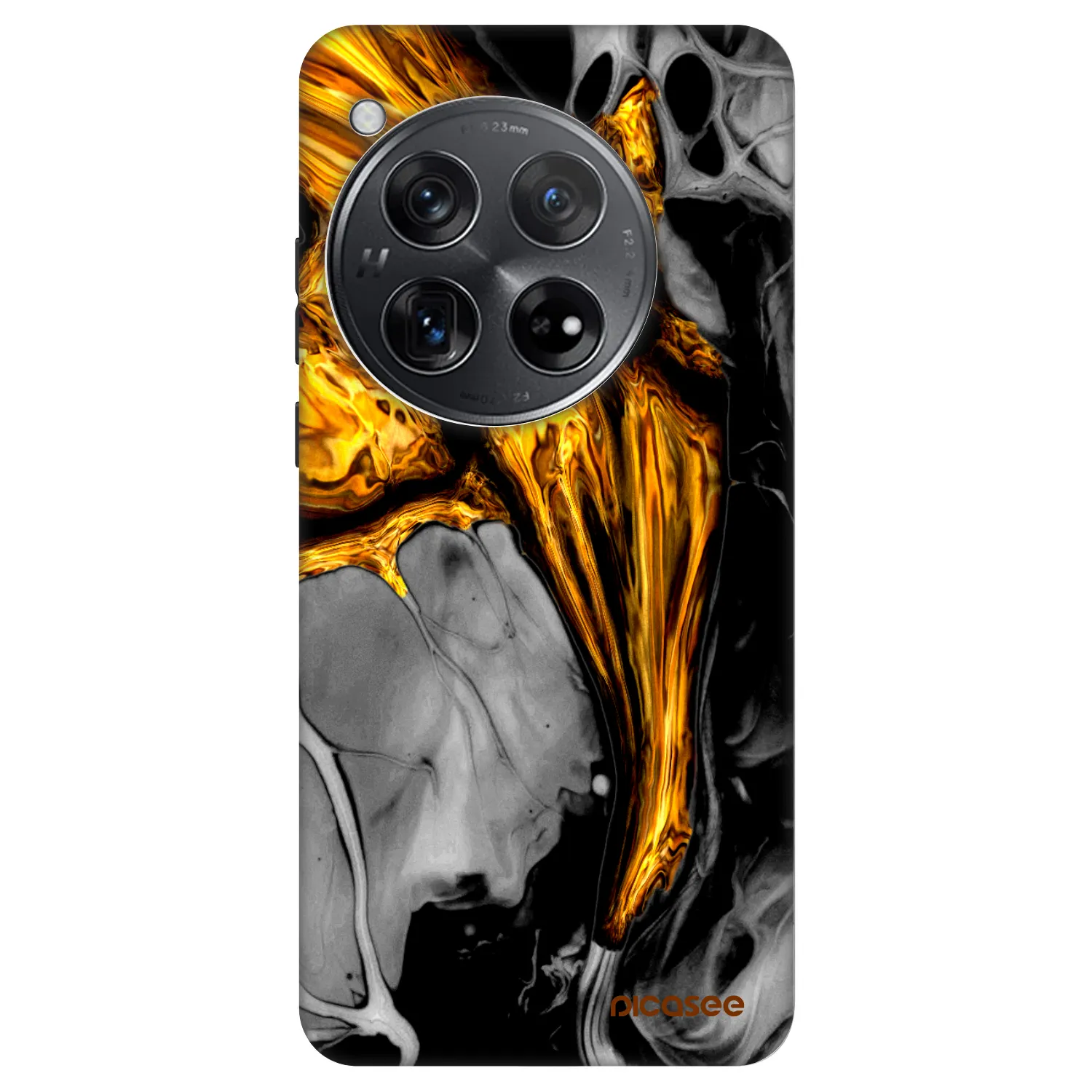 Picasee Fashion Case za OnePlus 12 5G - Black Gold