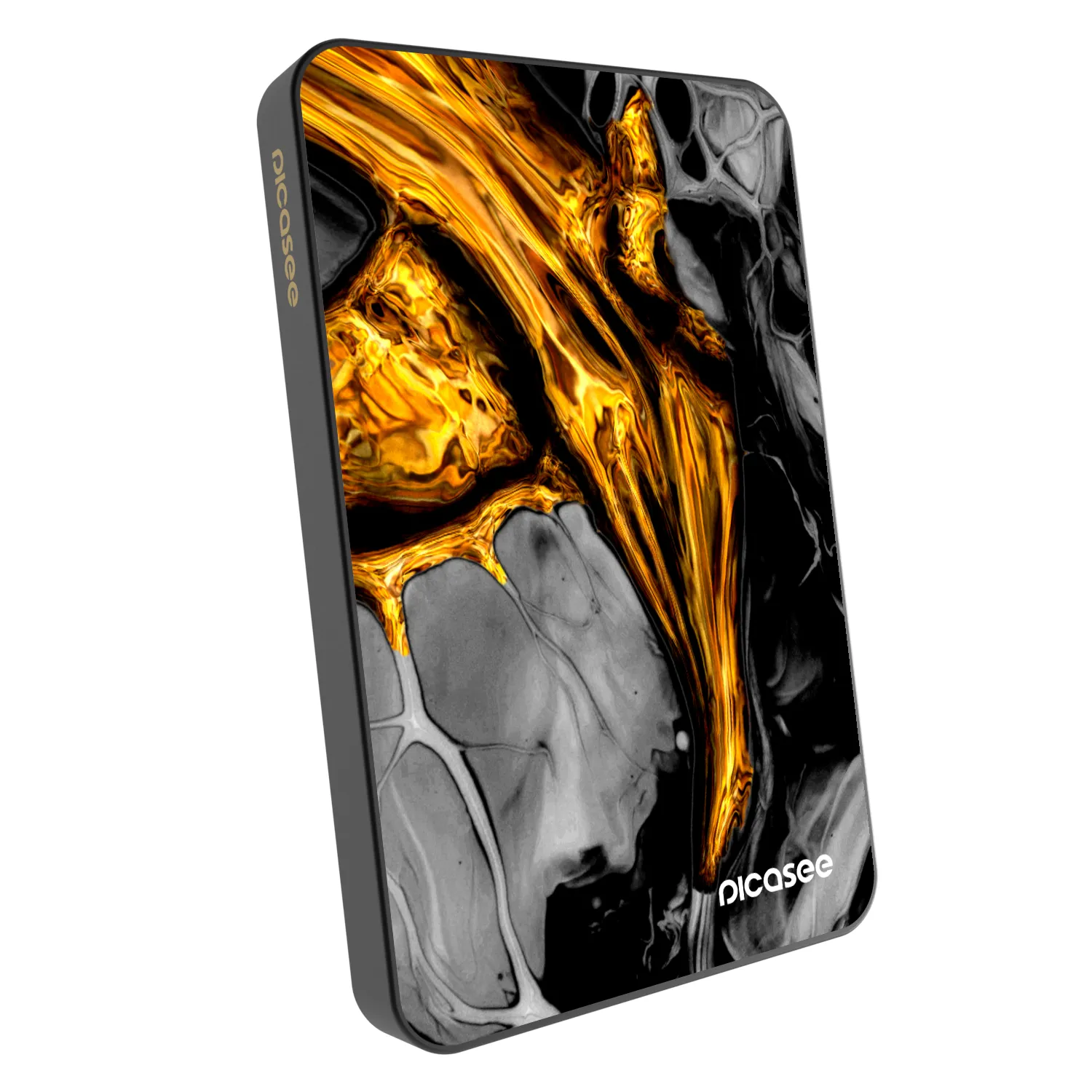 Picasee Prijenosni punjač s MagSafe 5 000 mAh Sivo - Black Gold