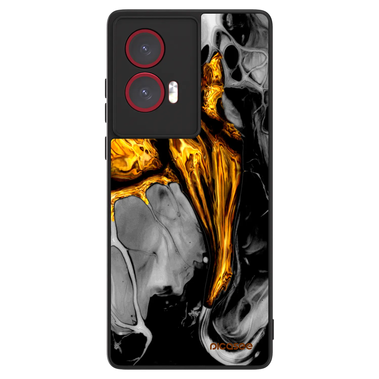 Picasee ULTIMATE CASE za Motorola Edge 50 Fusion - Black Gold