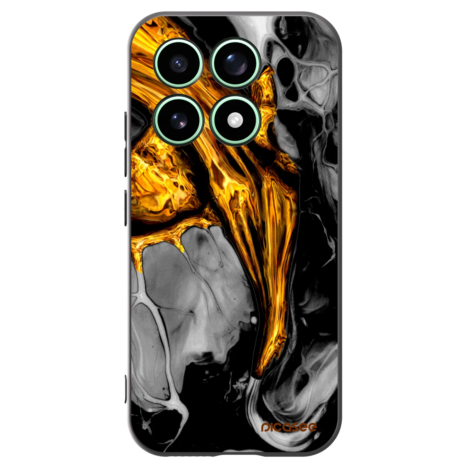 Picasee crna silikonska maskica za Xiaomi 17 - Black Gold