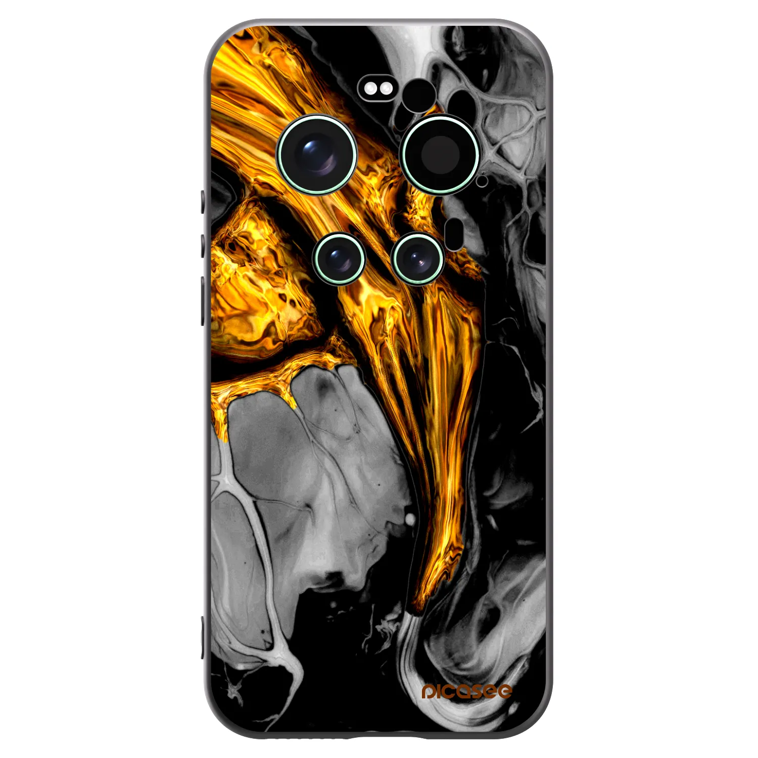 Picasee crna silikonska maskica za Xiaomi 17 Ultra - Black Gold