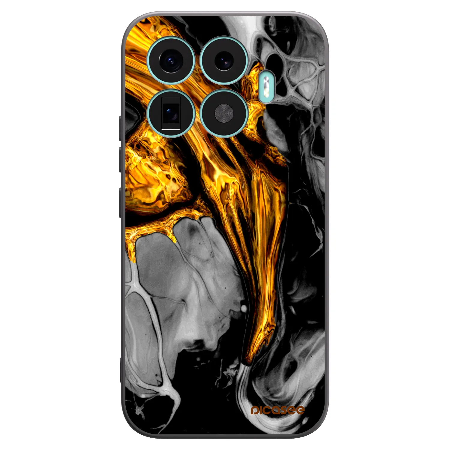 Picasee crna silikonska maskica za Xiaomi 17T - Black Gold